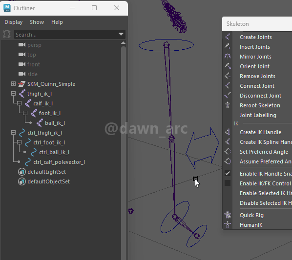 [Maya]Rigging 07 - Advanced IK